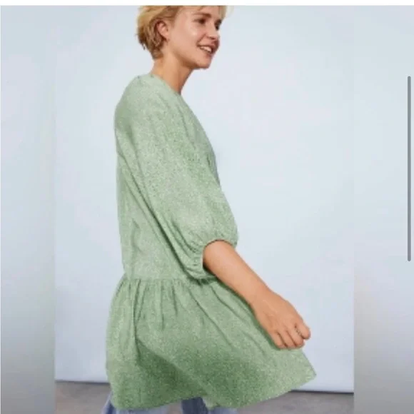 H&M Dresses Hm Floral Oversized Babydoll Dress With Balloon